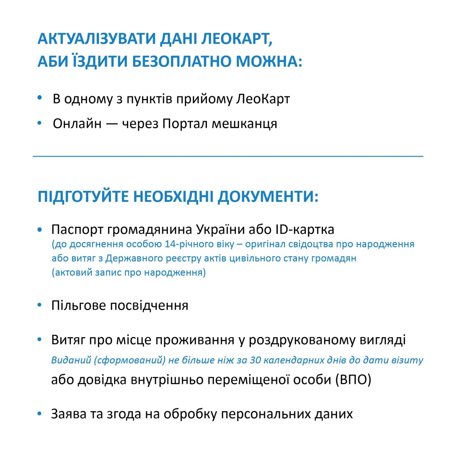 Як розблокувати картку «ЛеоКарт» / Інфографіка «ЛеоКарт»