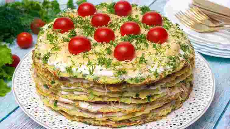 Кабачковий торт з помідорами. Рецепт дня