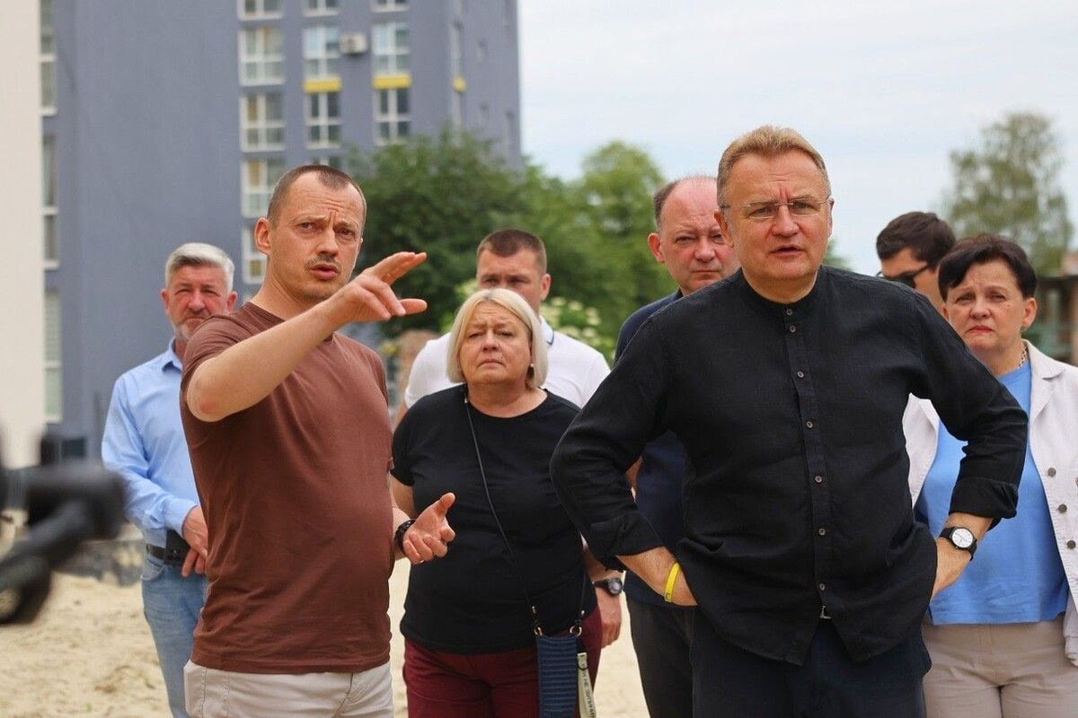 Андрій Садовий оглянув будівництво / Фото Львівської міської ради