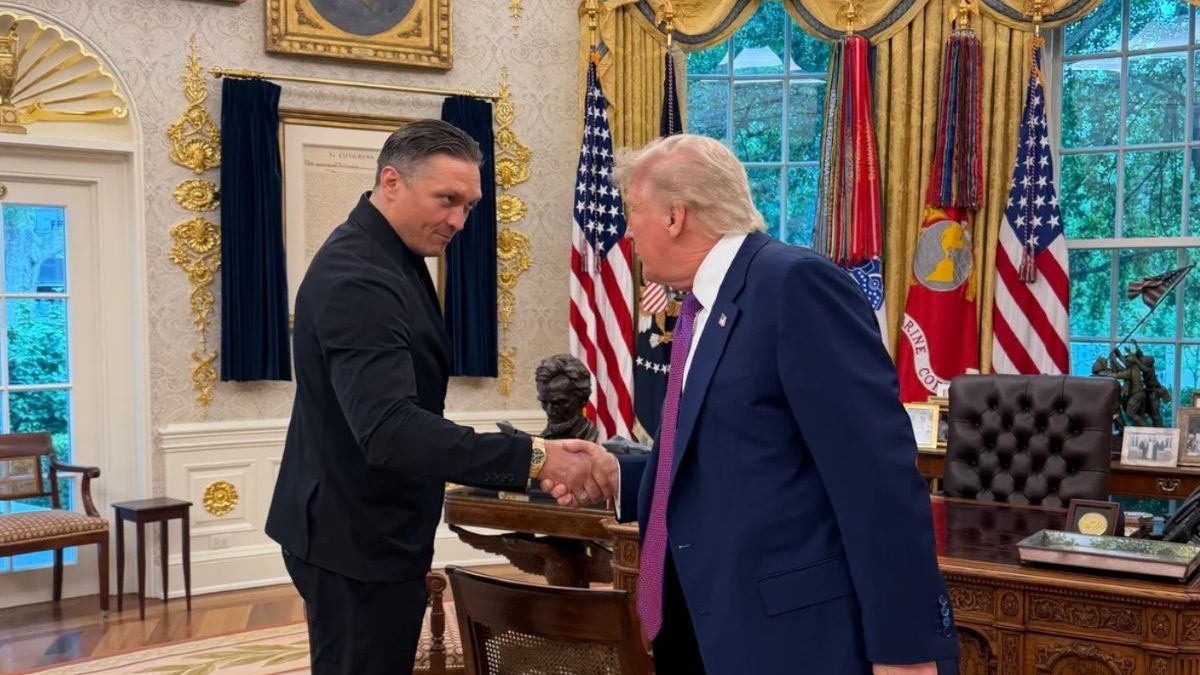 Олександр Усик відвідав Білий дім та зустрівся з Дональдом Трампом