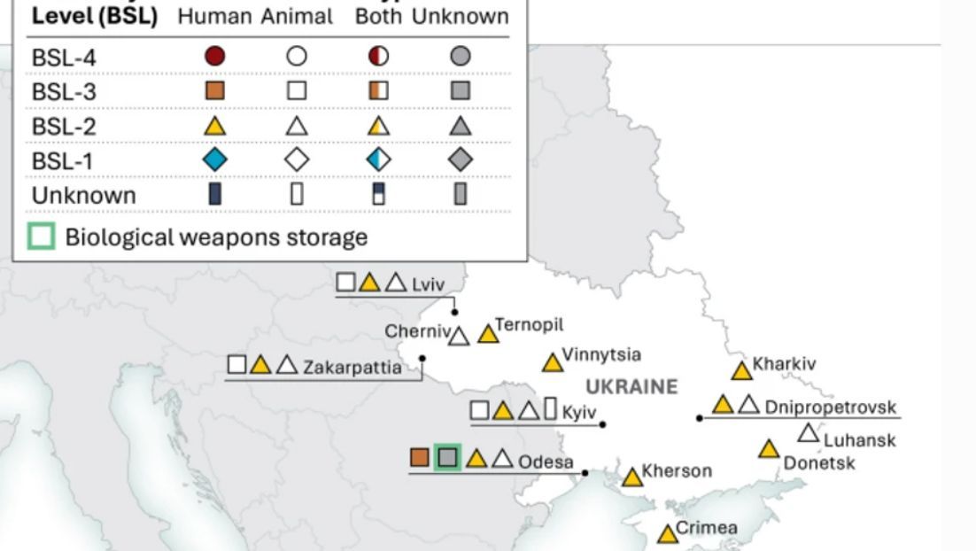 Мапа «біолабораторій»