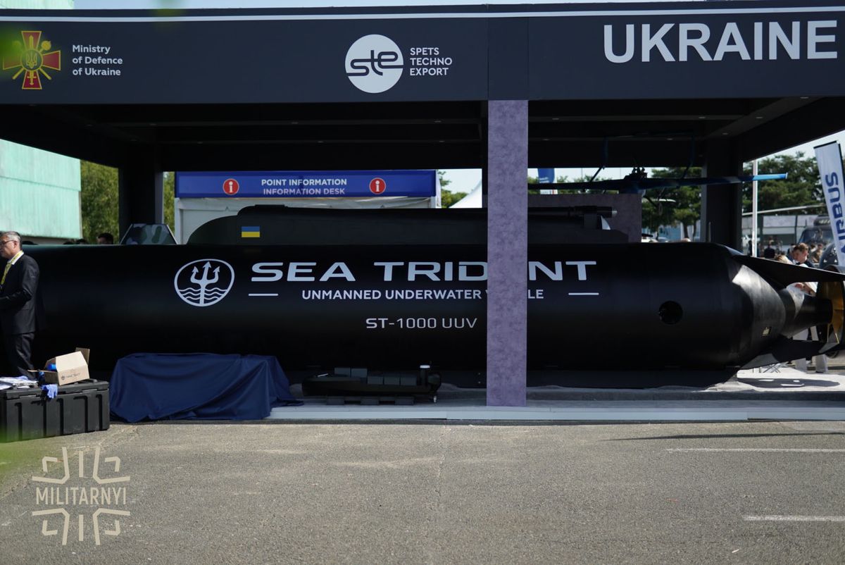 Україна представила важкий підводний дрон Sea Trident для знищення стратегічних цілей