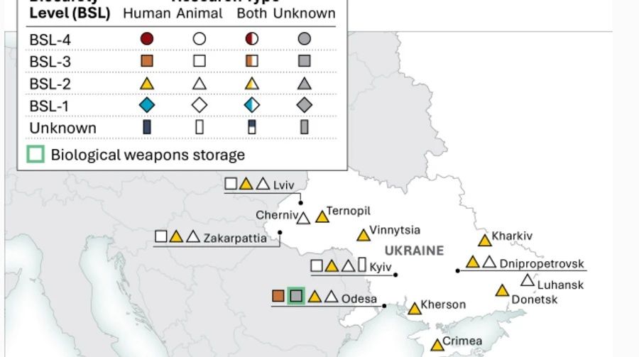 Фальшива мапа України, створена розвідкою США