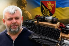 Григорій Козловський передав 45-й ОАБр антидронові рушниці для захисту військових