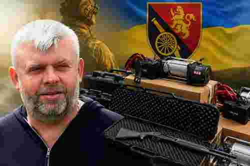 Григорій Козловський передав 45-й ОАБр антидронові рушниці для захисту військових