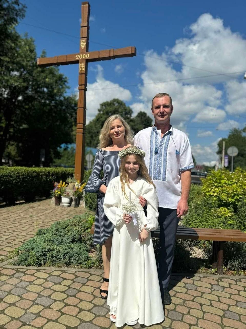 Володимир Хома з дружиною та наймолодшою донькою (фото з родинного архіву)
