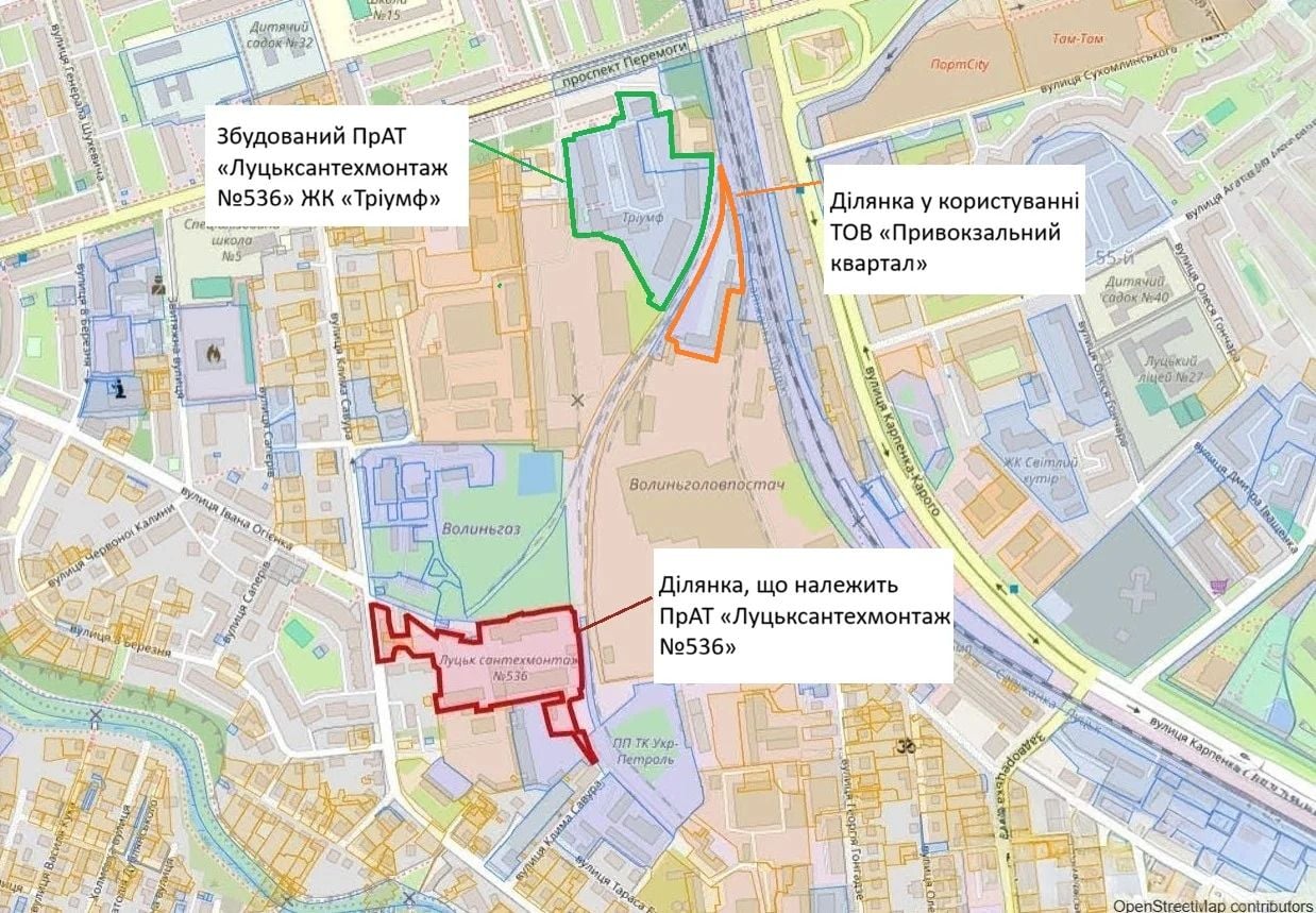 Проєкт ділянки (з сайту  «Сила правди»)