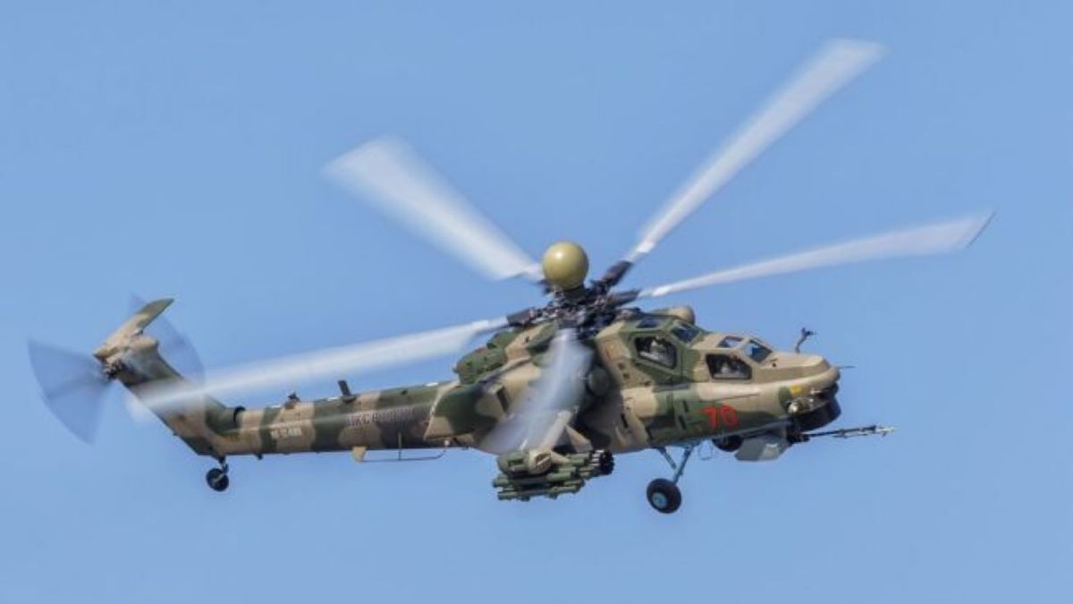 Сили безпілотних систем FPV-дроном уразили російський Мі-28 у Бєлгородській області