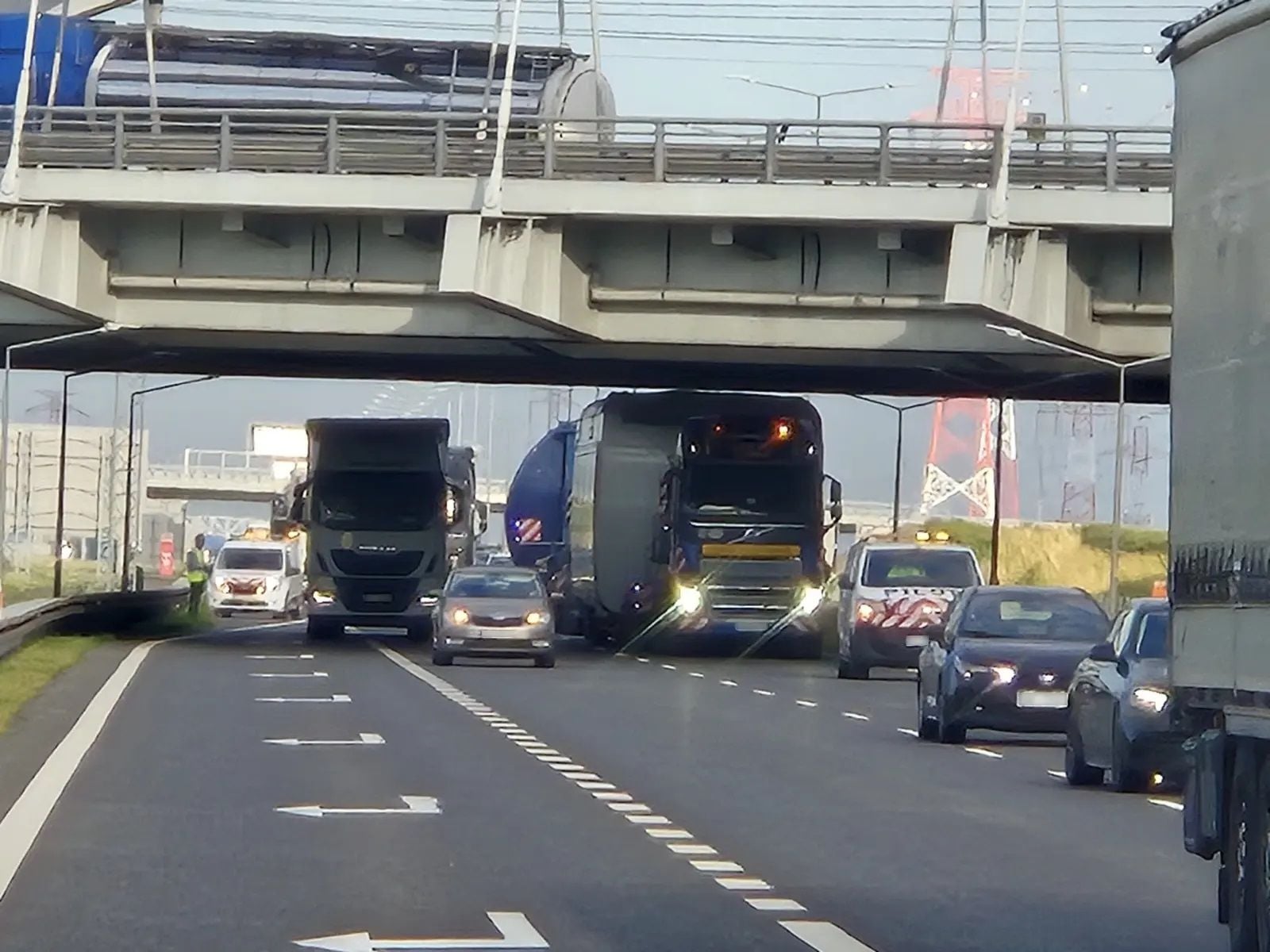 Другий інцидент трапився на автомагістралі A2 під Познанню. Фото поліції Ряшева