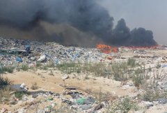 Біля Тернополя горить Малашівське сміттєзвалище