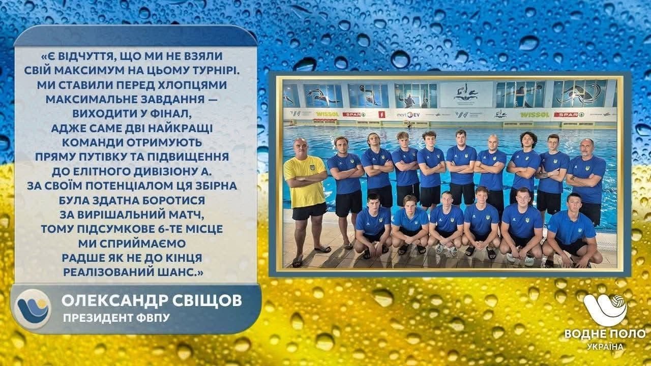 Олександр Свіщов про міжнародний сезон з водного поло – боротьба за еліту і підтримку молоді