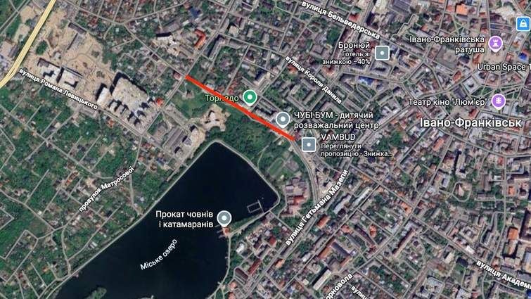 У мерії переконані, що нова вулиця розвантажить мікрорайон біля озера