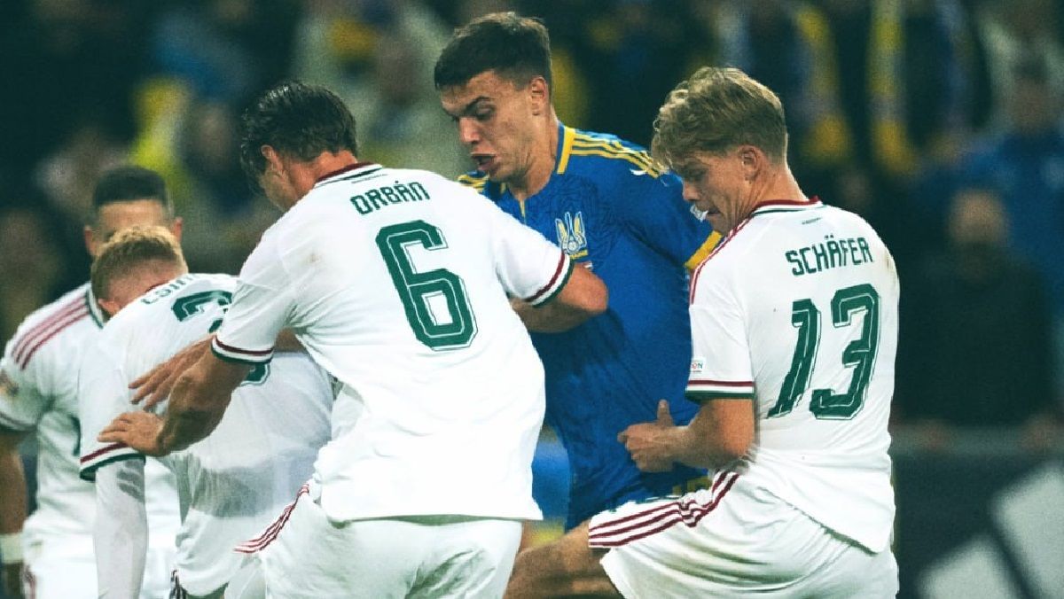 Збірна України поступилась Угорщині у ключовому матчі Ліги націй