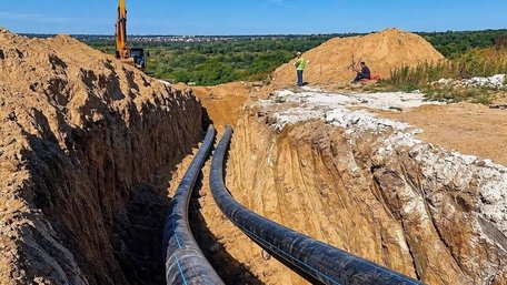 «Львівводоканал» добудовує каналізаційний колектор для Винників, що почав у 2020 році