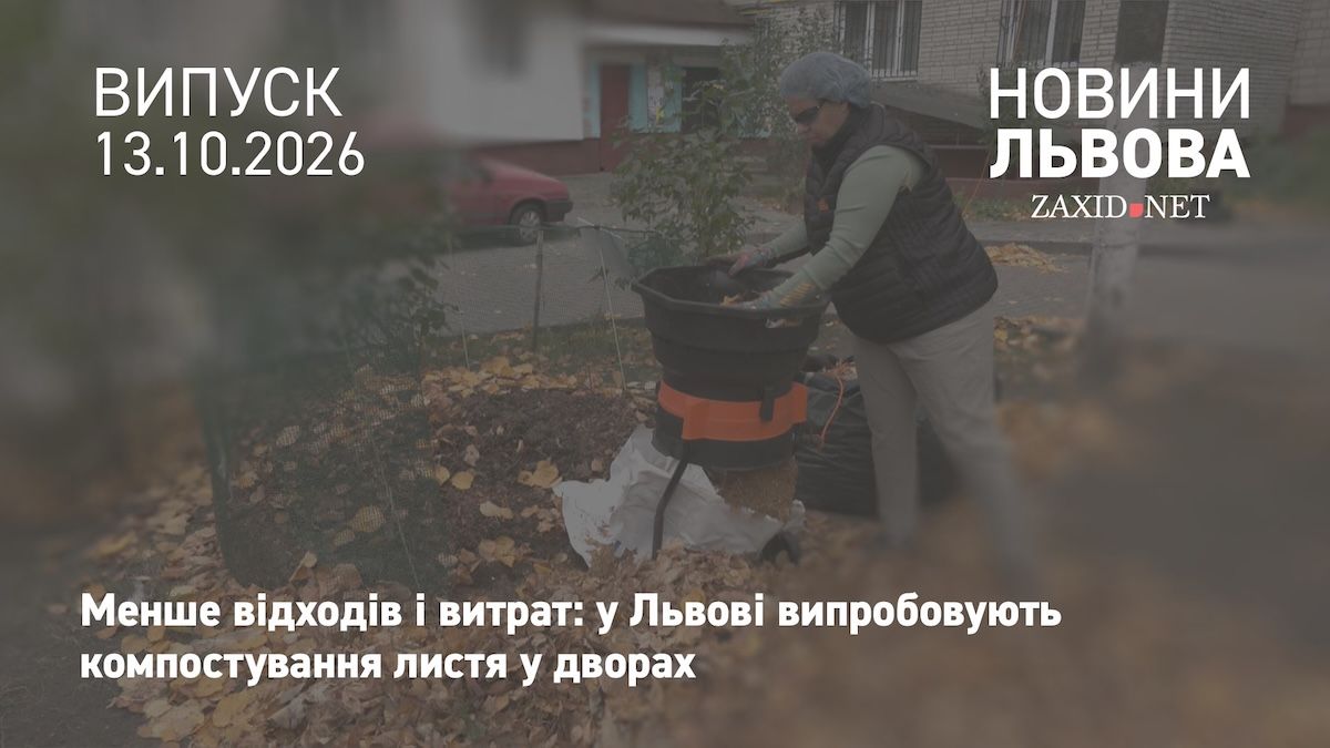 У Львові тестують новий спосіб утилізації опалого листя