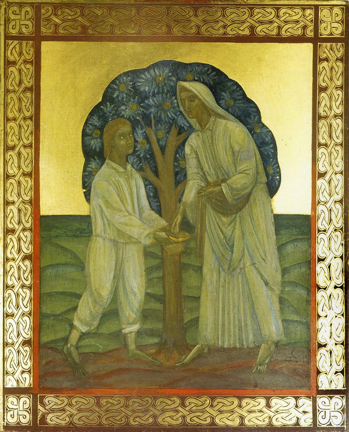 Михайло Бойчук. Сучасна ікона «Під яблунею» (1912–1913)