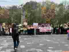 Студенти львівського університету протестували проти перенесення навчання з центру міста