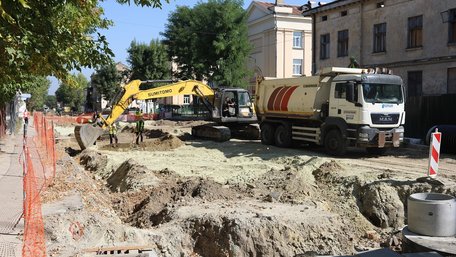 Наступну ділянку відремонтованої вул. Богдана Хмельницького планують відкрити до кінця вересня