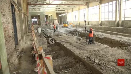 На вул. Промисловій у Львові триває реконструкція трамвайного депо