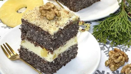 Медово-маковий пляцок до різдвяного столу 