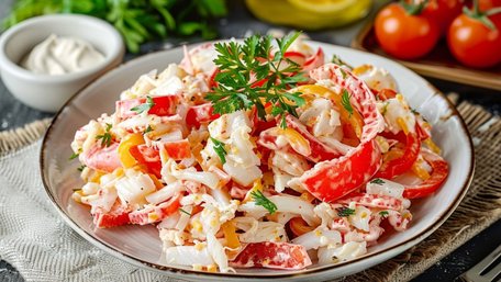 Класичний крабовий салат 
