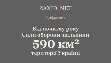590 км² звільнили Сили оборони України від початку року. Цифра дня