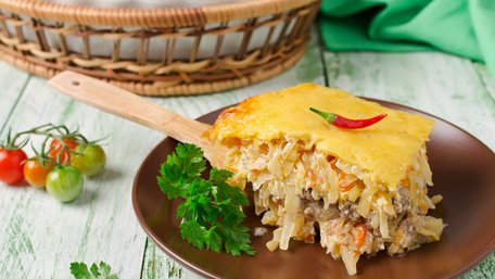Капустяна запіканка з фаршем. Рецепт дня 