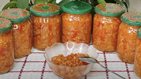 Салат з рисом та овочами на зиму. Рецепт дня