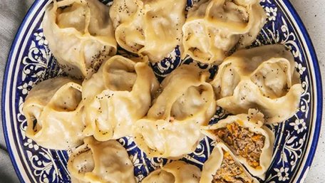 Манти з гарбузом. Рецепт дня