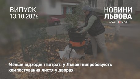 У Львові тестують новий спосіб утилізації опалого листя