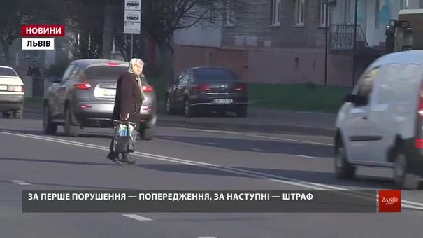 Львівські патрульні штрафують пішоходів-порушників